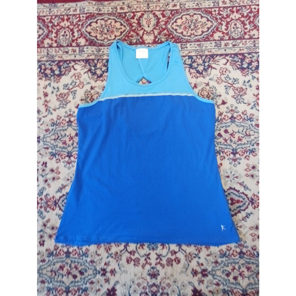 Danskin Now Blue Active Tank Top Womens Loose Fit M